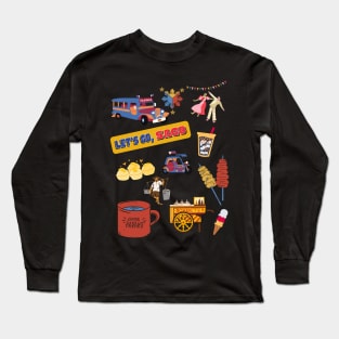 Let's Go, Sago! Pinoy Things / Everything Pinoy Collage ver 1.0 Long Sleeve T-Shirt